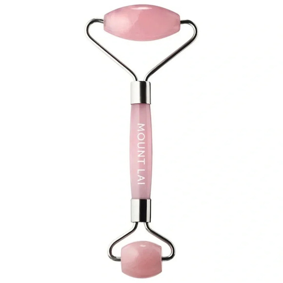 Mount Lai‎ De-Puffing Rose Quartz Facial Roller - Picture 1 of 7